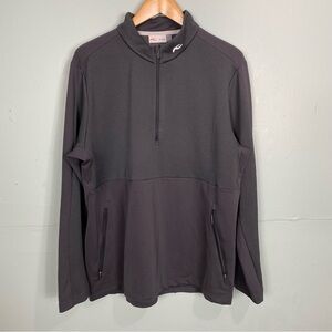 Kjus Delian Half Zip Gray Pullover Sweater‎ Sz 2XL
